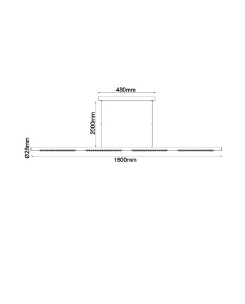 MECA * LÁMPARA LINEAL 38W 4000K BLANCA
